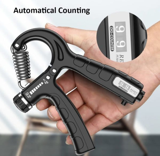 Adjustable Exerciser Hand Gripper With Counter Strengthener | 𝐂𝐨𝐮𝐧𝐭𝐞𝐫 𝟏𝟎𝐊𝐆 𝐓𝐨 𝟔𝟎𝐊𝐆 𝐖𝐞𝐢𝐠𝐡𝐭 𝐀𝐝𝐣𝐮𝐬𝐭𝐚𝐛𝐥𝐞